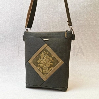 Jeansová zelená kabelka CROSSBODY 15