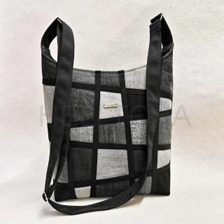 Džínová černošedá crossbody kabelka TYRKYS 3