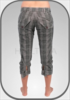 Dámské kostkované capri FTRW404/BLACK